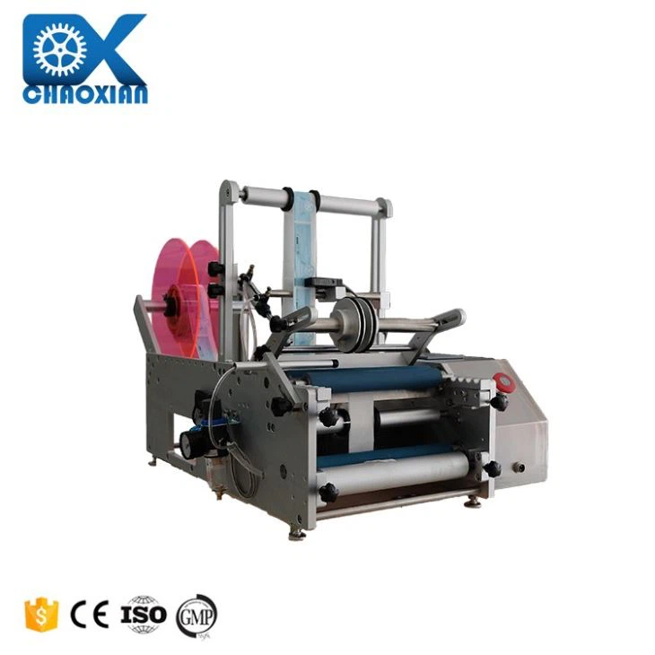 Semi Automatic Hand Sanitizer Labeling Machine